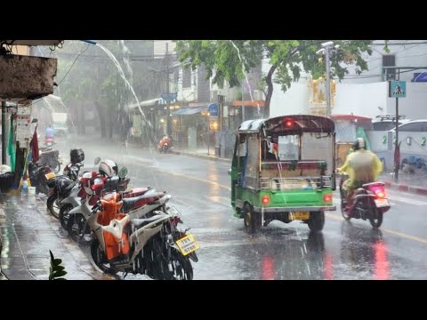 A wet ending in Bangkok,Thailand.
