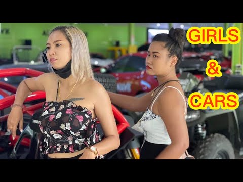 Beautiful Pattaya Girls & Must See Insane Classic Car Collection in Jurassic Garden