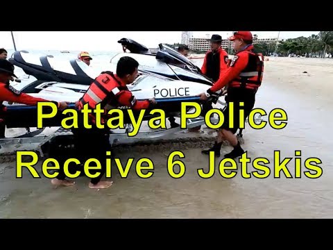 Pattaya Beach, New Police Jetskis and Coastal Clean Up Day ! Vlog 335
